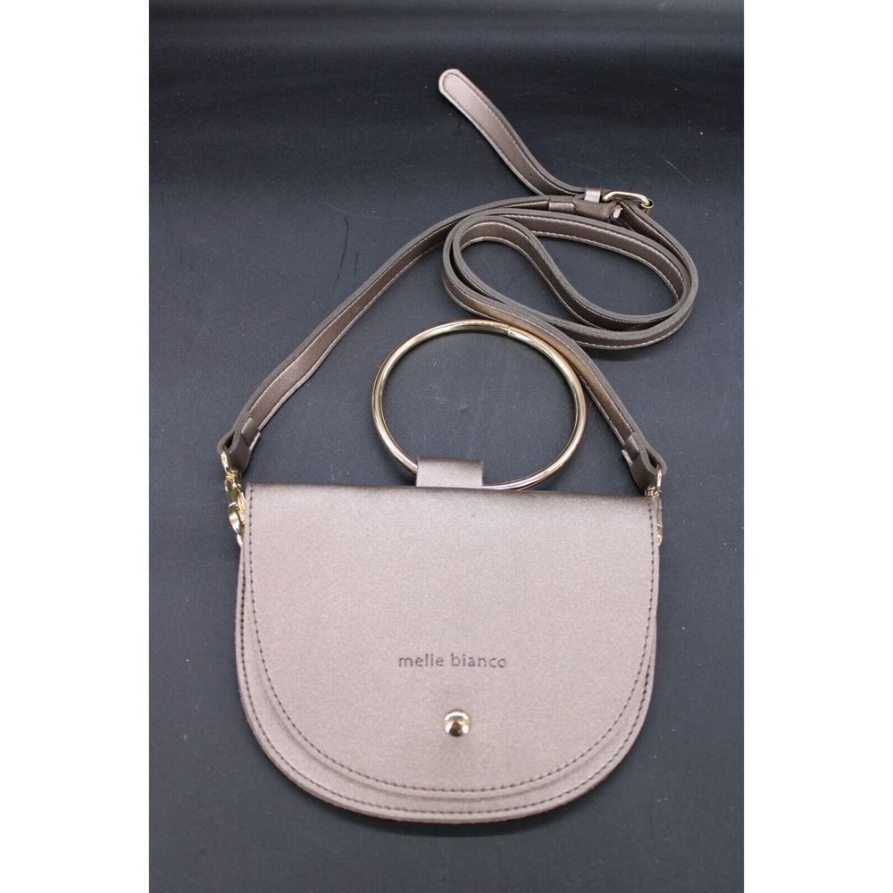 Melie Bianco Felix Ring Vegan Leather Crossbody Gold